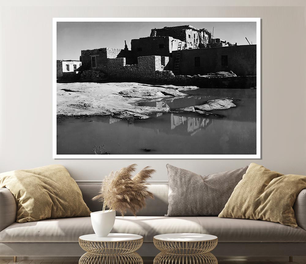 Ansel Adams Acoma Pueblo 3 Print Poster Wall Art