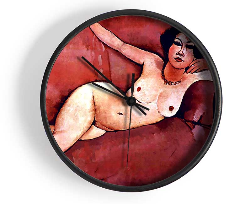 Modigliani Act On A Sofa Almaiisa Clock - Wallart-Direct UK