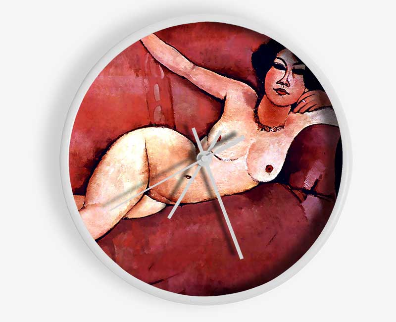 Modigliani Act On A Sofa Almaiisa Clock - Wallart-Direct UK