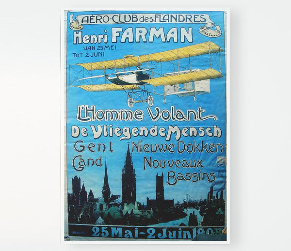 Aero Club Print Poster Wall Art