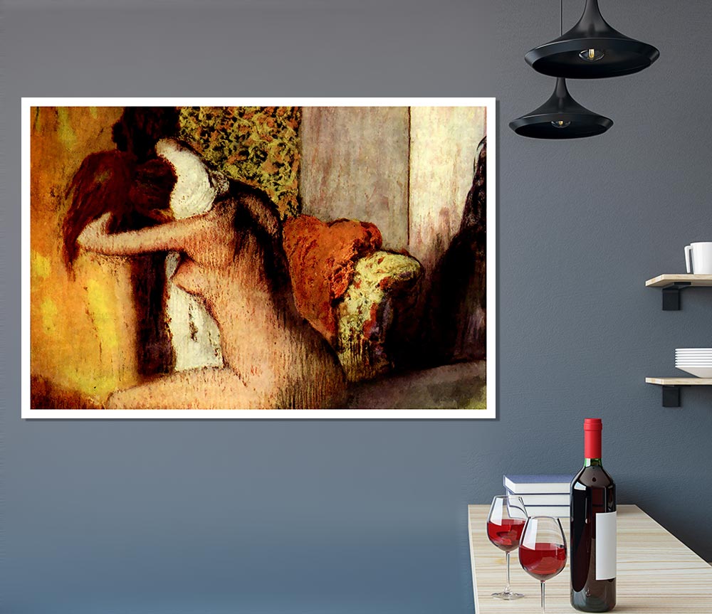 Degas After Bathing 2 Print Poster Wall Art