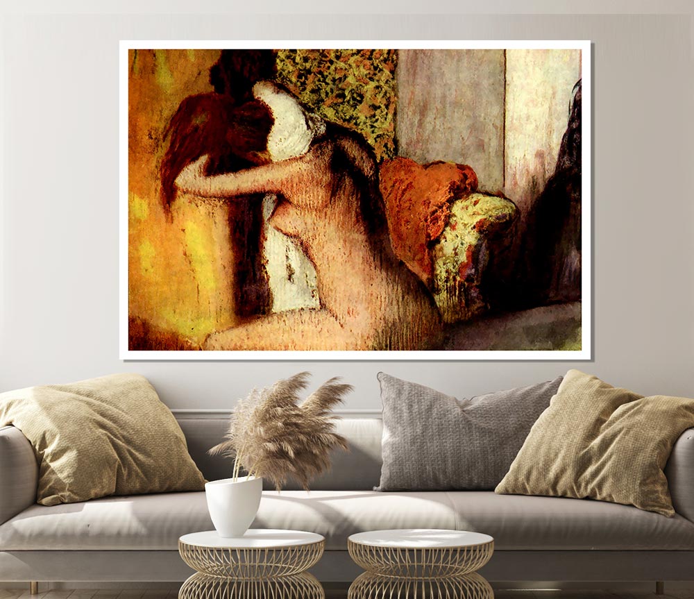 Degas After Bathing 2 Print Poster Wall Art