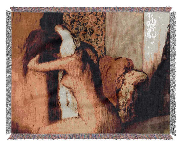 Degas After Bathing 2 Woven Blanket