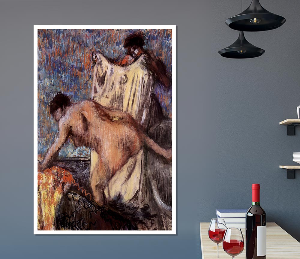 Degas After Bathing 3 Print Poster Wall Art