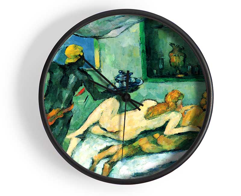 Cezanne After Lunch In Naples Clock - Wallart-Direct UK