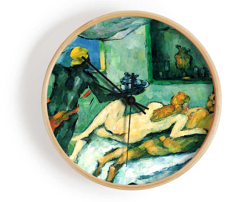 Cezanne After Lunch In Naples Clock - Wallart-Direct UK