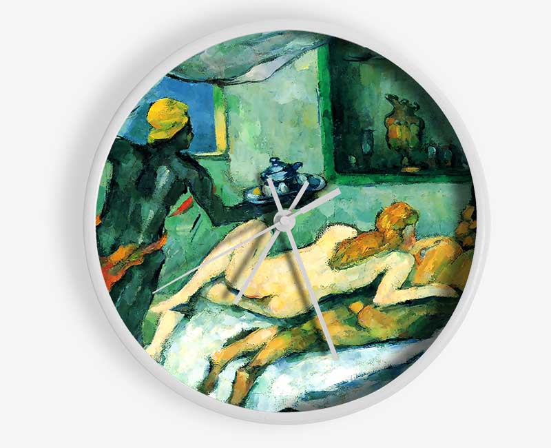 Cezanne After Lunch In Naples Clock - Wallart-Direct UK