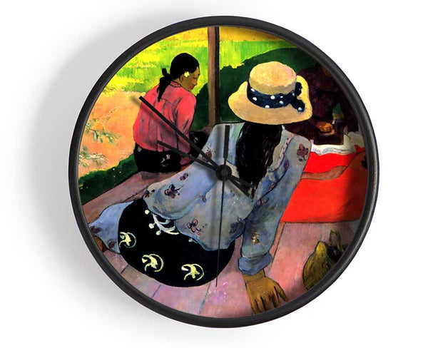 Gauguin Afternoon Quiet Hour Clock - Wallart-Direct UK