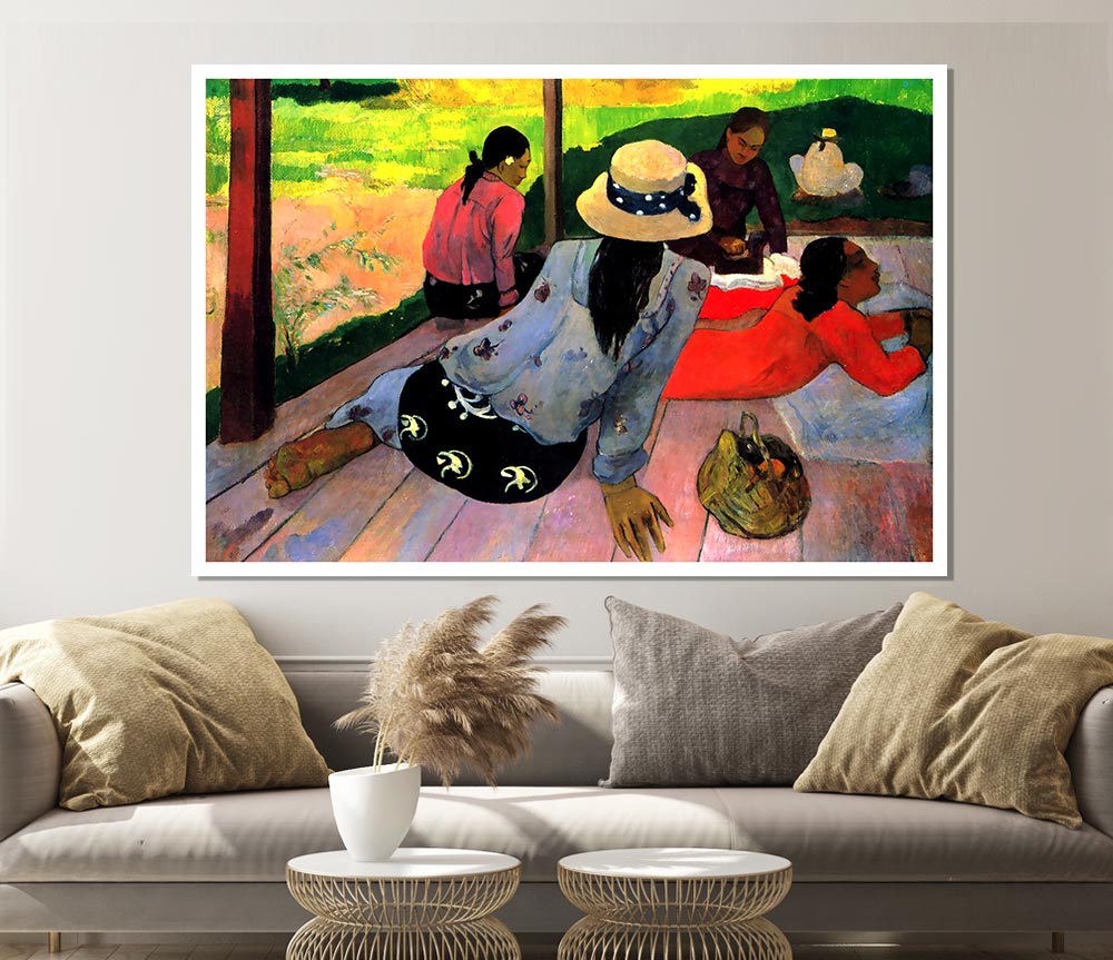 Gauguin Afternoon Quiet Hour Print Poster Wall Art