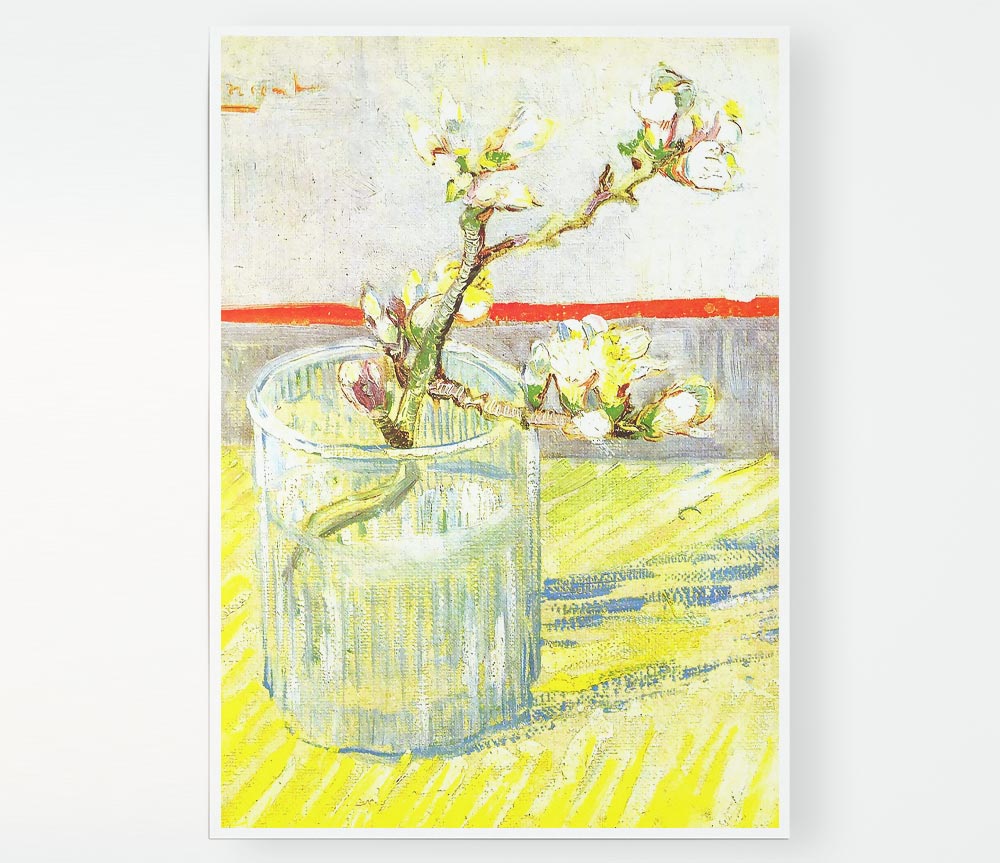 Van Gogh Almond Blossom Branch Print Poster Wall Art