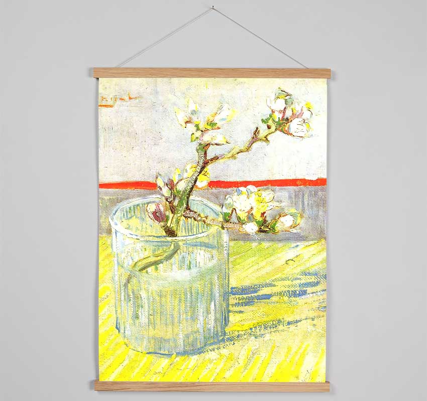 Van Gogh Almond Blossom Branch Hanging Poster - Wallart-Direct UK