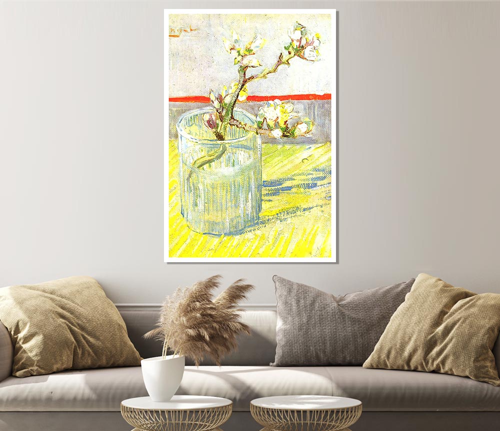 Van Gogh Almond Blossom Branch Print Poster Wall Art