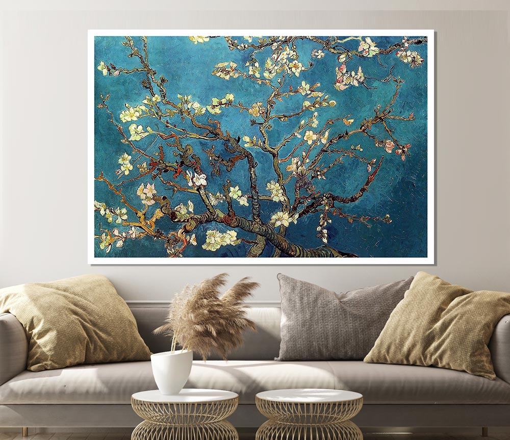 Van Gogh Almond Branches Print Poster Wall Art