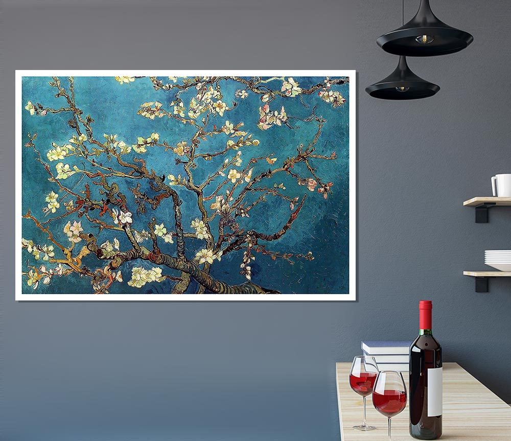 Van Gogh Almond Branches Print Poster Wall Art