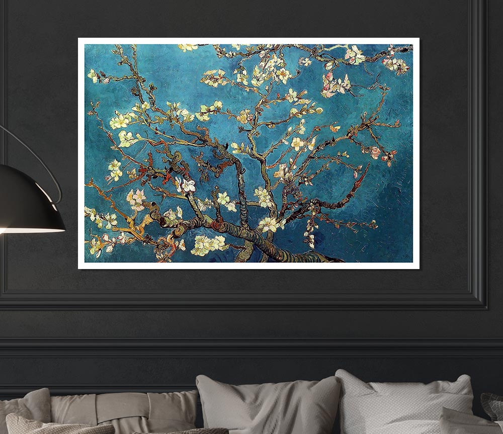 Van Gogh Almond Branches Print Poster Wall Art