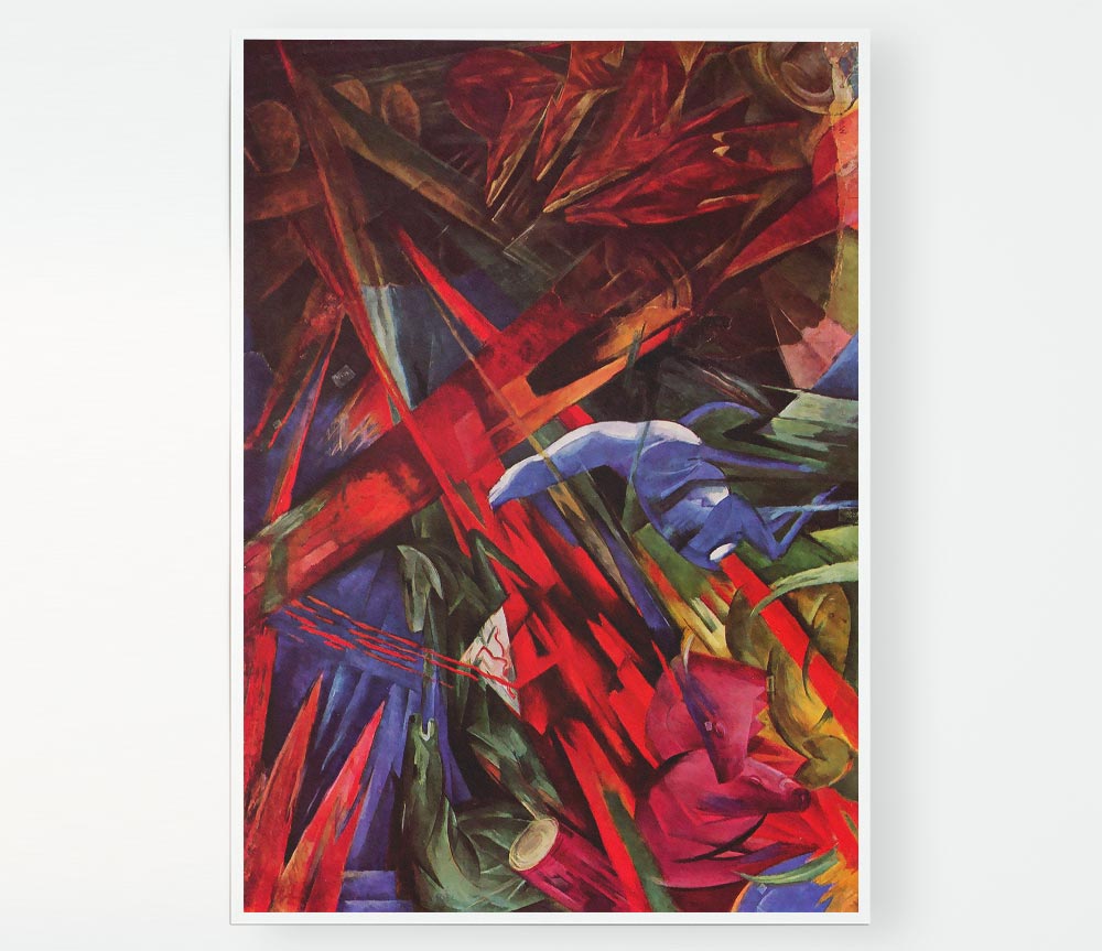 Franz Marc Animal Fates Print Poster Wall Art