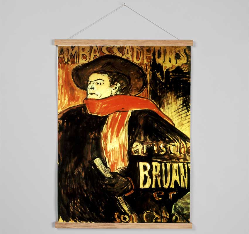 Toulouse Lautrec Aristide Bruant Study 2 Hanging Poster - Wallart-Direct UK