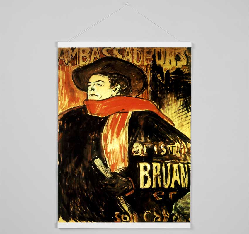 Toulouse Lautrec Aristide Bruant Study 2 Hanging Poster - Wallart-Direct UK