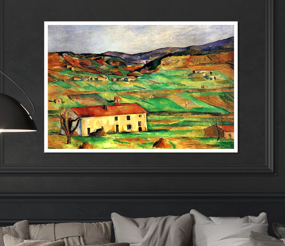 Cezanne Around Gardanne Print Poster Wall Art