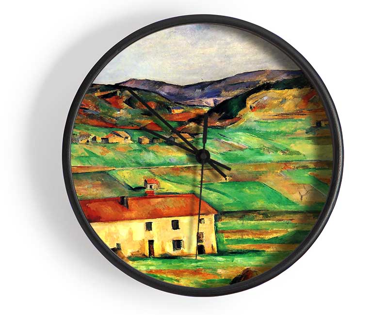 Cezanne Around Gardanne Clock - Wallart-Direct UK