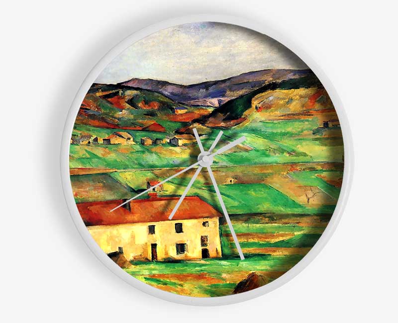 Cezanne Around Gardanne Clock - Wallart-Direct UK