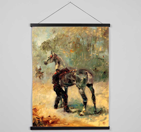 Toulouse Lautrec Artilleryman And His Horse Hanging Poster - Wallart-Direct UK