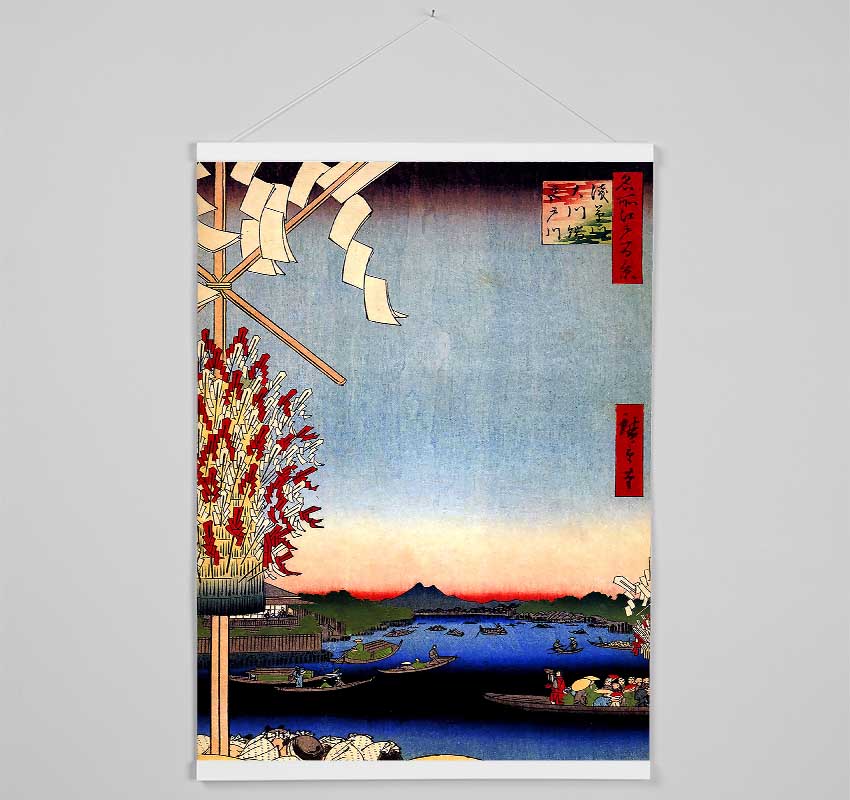 Hiroshige Asakusa River Hanging Poster - Wallart-Direct UK