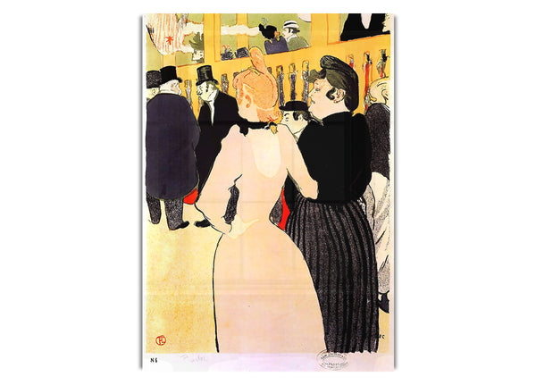 At The Moulin Rouge, La Goulue And Her Sister By Toulouse Lautrec