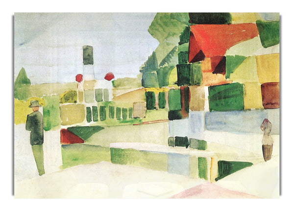 At The Ships By August Macke