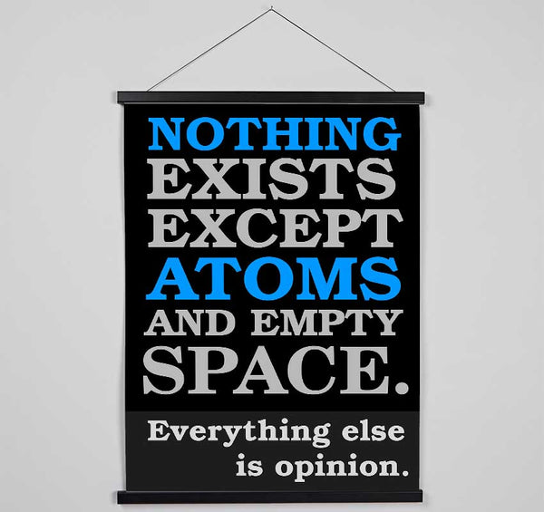 Motivational Quote Atomist Quote From Democritus Hanging Poster - Wallart-Direct UK