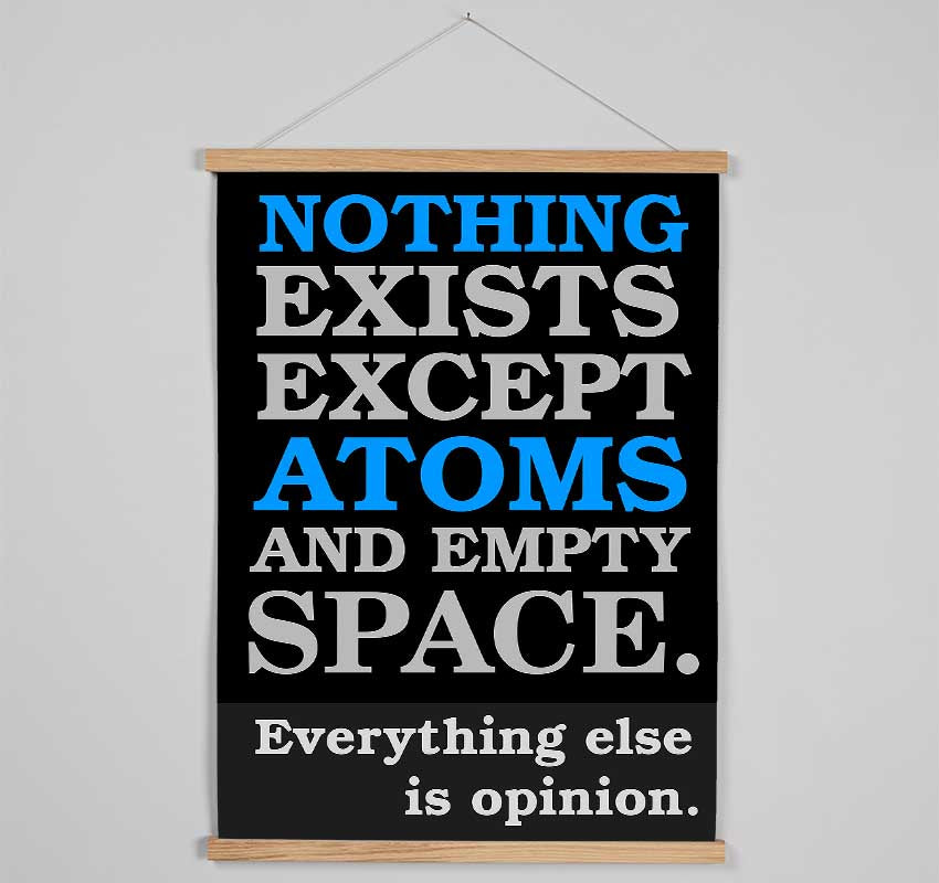 Motivational Quote Atomist Quote From Democritus Hanging Poster - Wallart-Direct UK