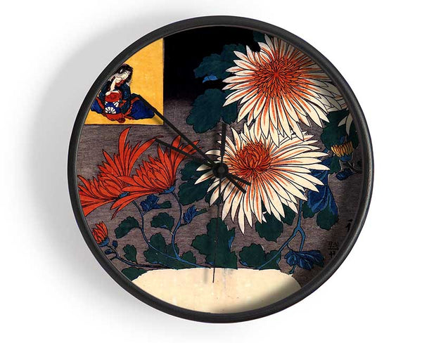 Hiroshige Autumn Clock - Wallart-Direct UK