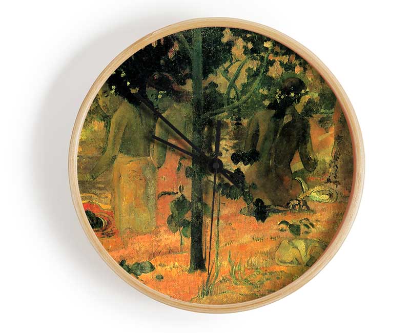 Gauguin Badende Clock - Wallart-Direct UK