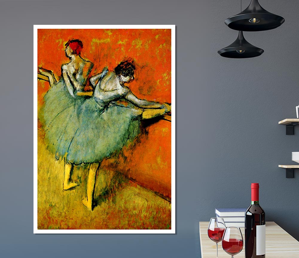 Degas Ballerina Twins Print Poster Wall Art