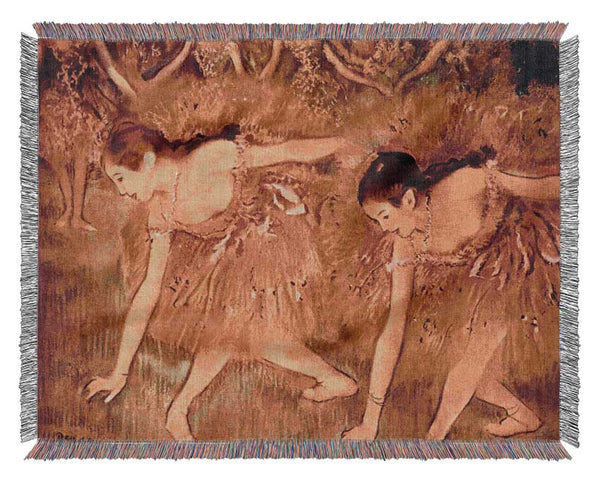 Degas Ballet Dancers Woven Blanket