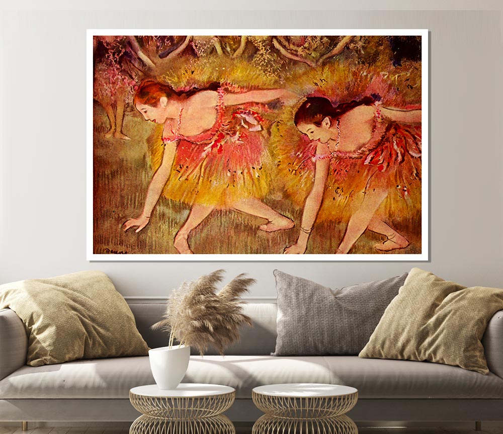 Degas Ballet Dancers Print Poster Wall Art