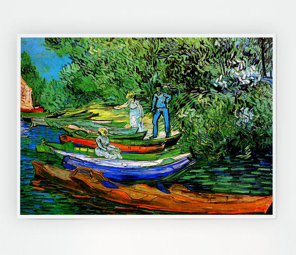 Van Gogh Bank Of The Oise At Auvers Print Poster Wall Art