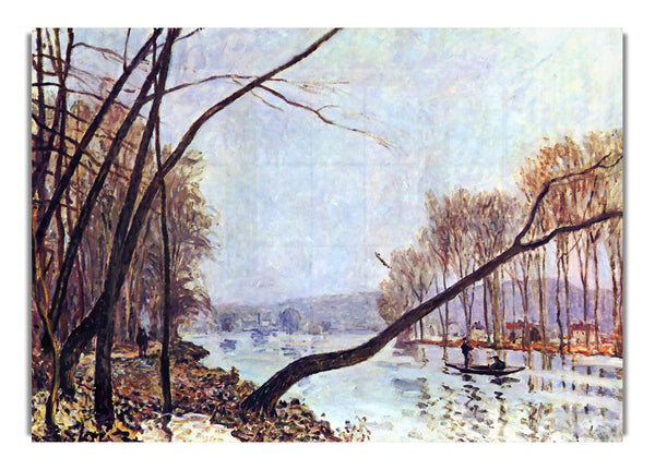 Bank Of The Seine In Autumn By Sisley