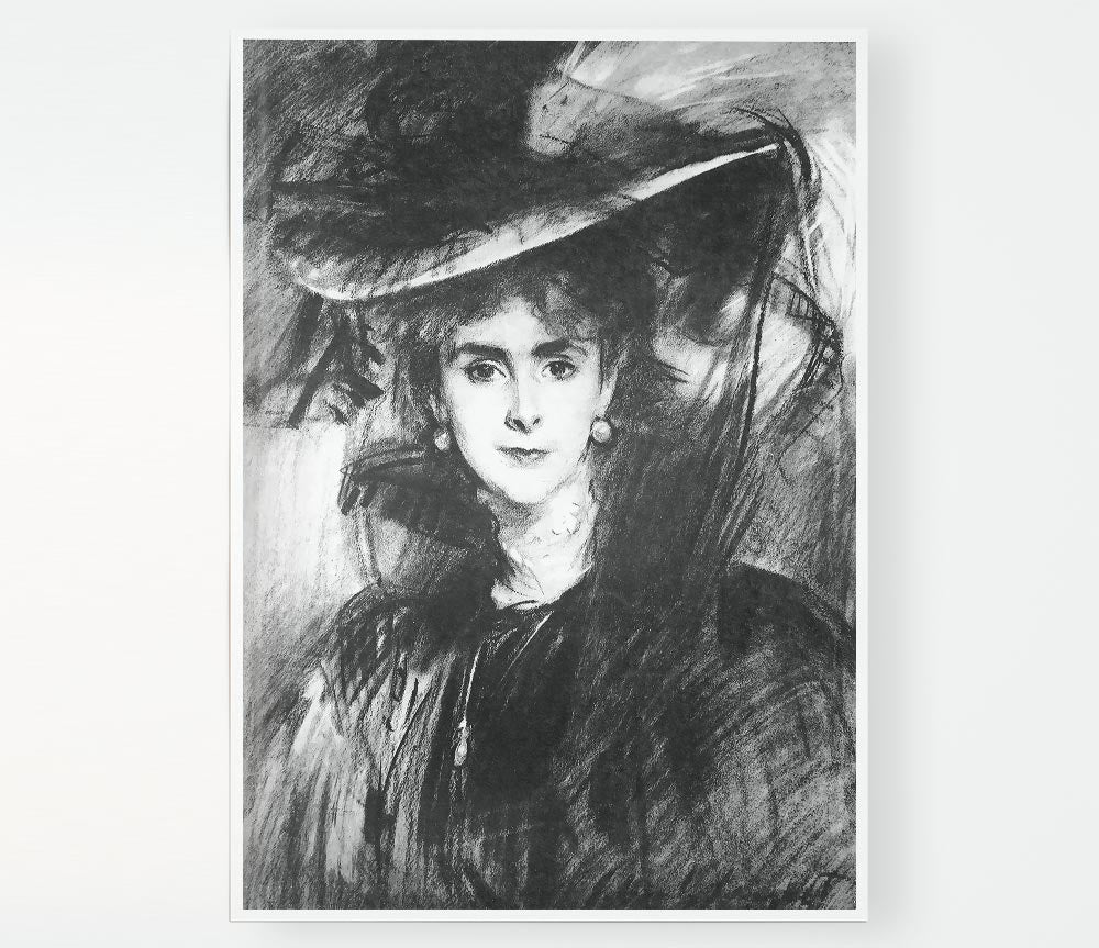 John Singer Sargent Baroness De Meyer Print Poster Wall Art