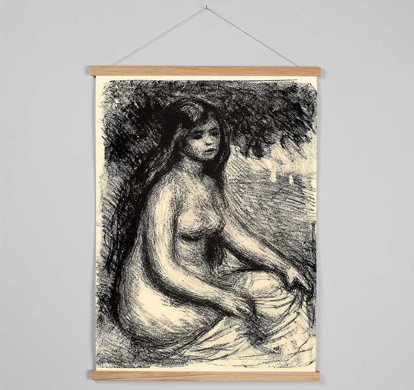 Renoir Bather 3 Hanging Poster - Wallart-Direct UK