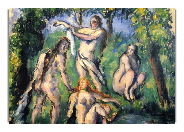 Bathers 2 By Cezanne