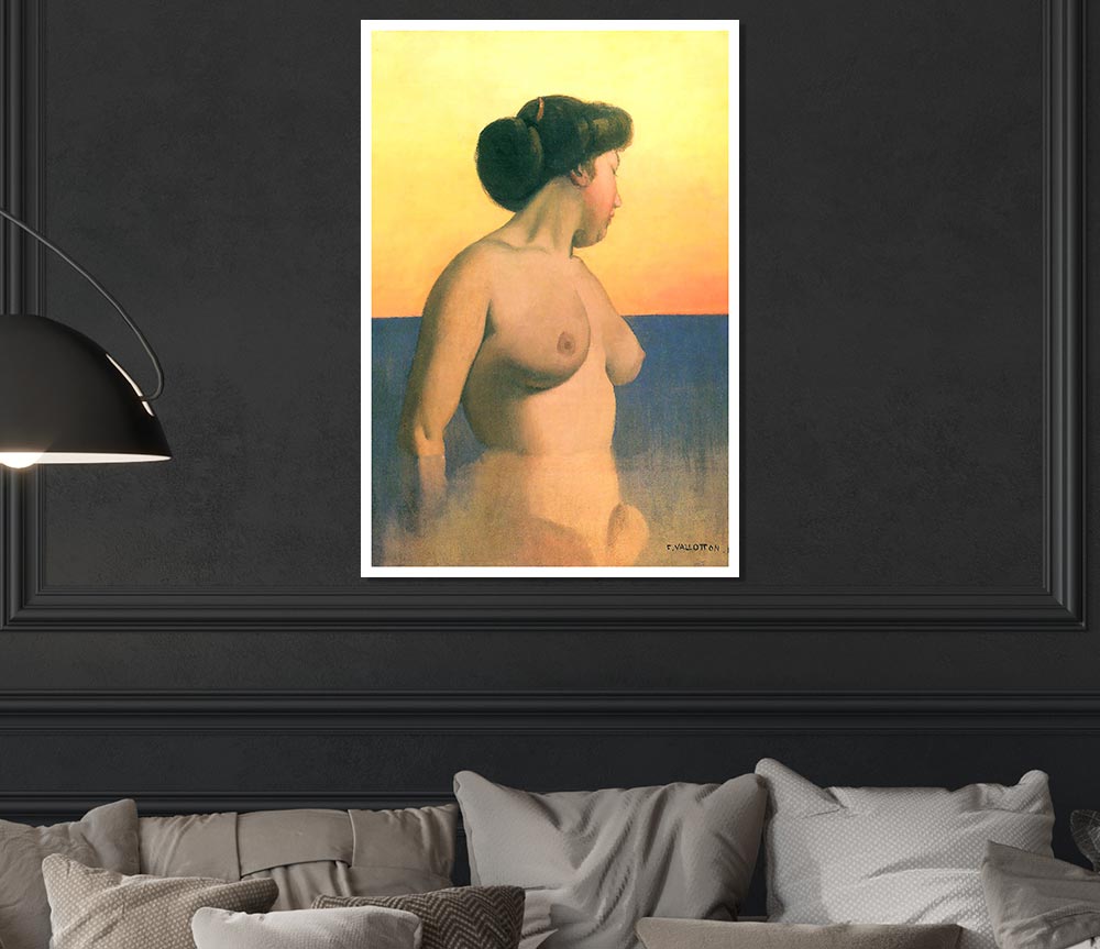 Felix Vallotton Bathing 2 Print Poster Wall Art