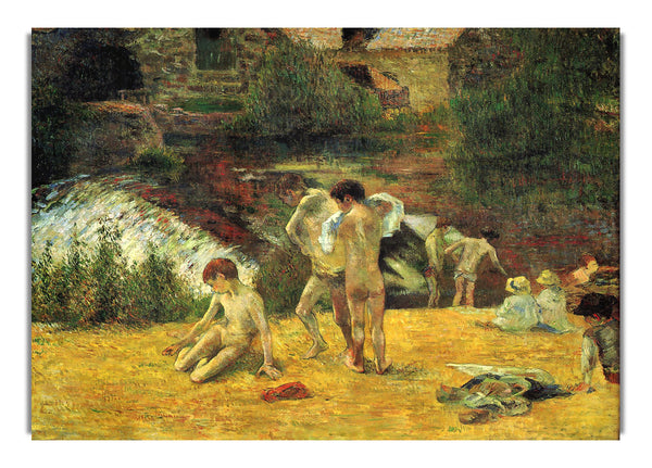 Bathing In The Mill Of Bois D'Amour By Gauguin