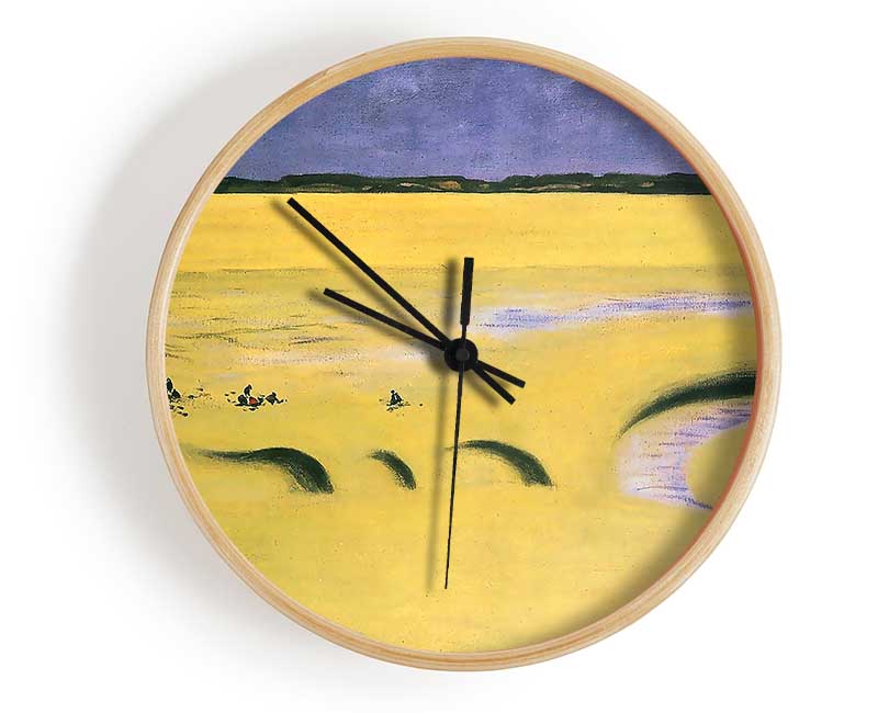 Felix Vallotton Beach At Low Tide Clock - Wallart-Direct UK