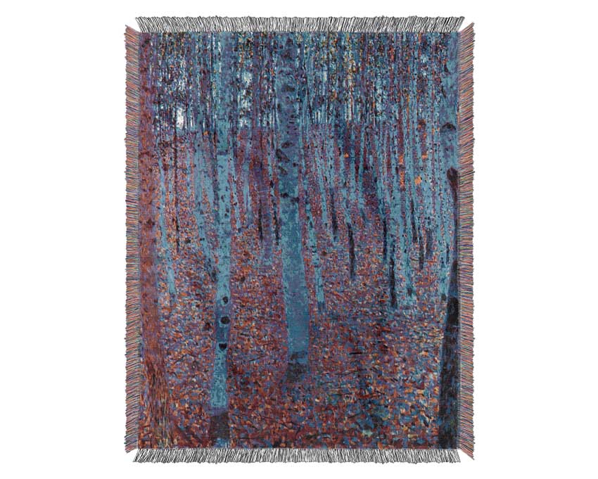 Klimt Beech Forest Woven Blanket