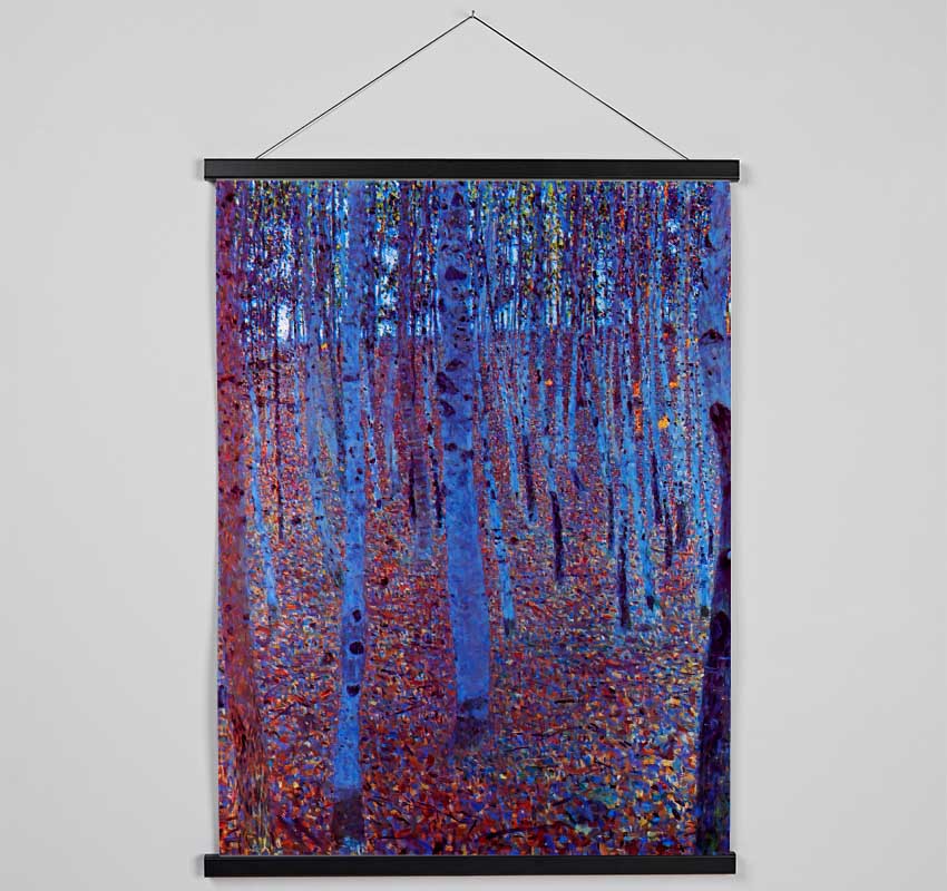 Klimt Beech Forest Hanging Poster - Wallart-Direct UK