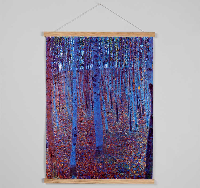 Klimt Beech Forest Hanging Poster - Wallart-Direct UK