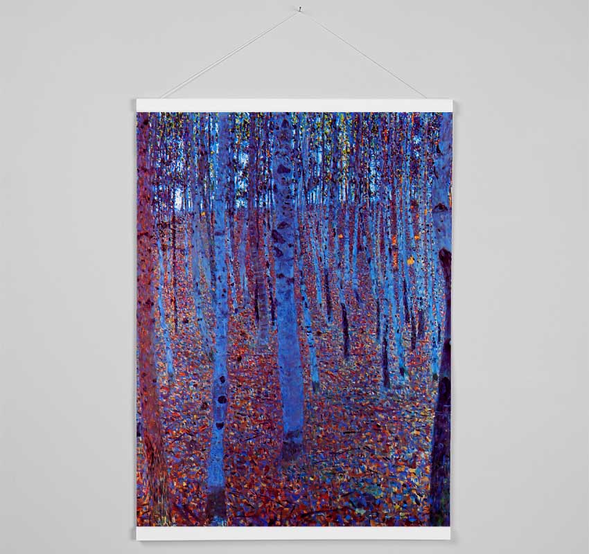 Klimt Beech Forest Hanging Poster - Wallart-Direct UK