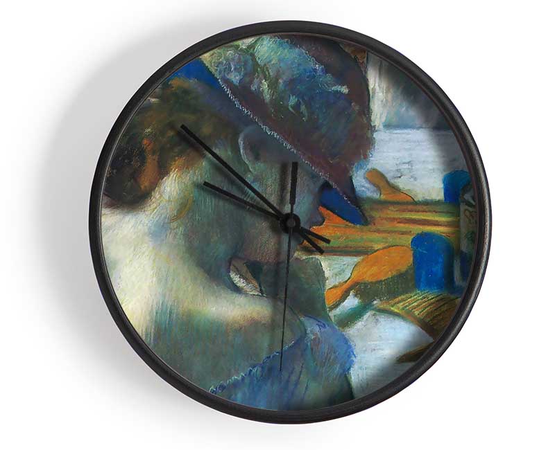 Degas Before The Mirror Clock - Wallart-Direct UK