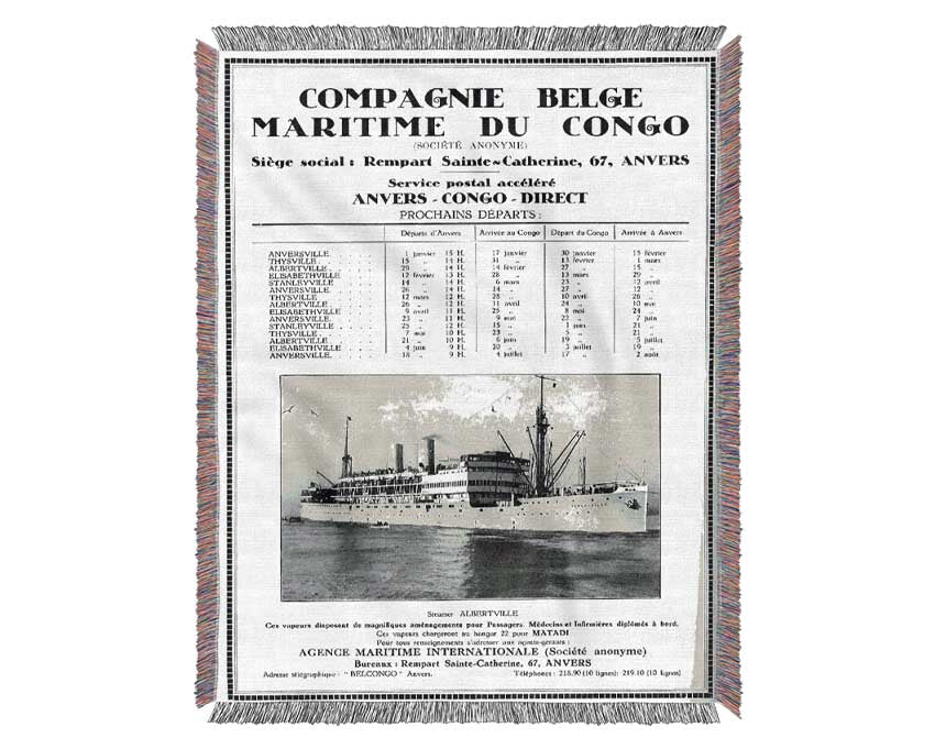 Belgian Congo Woven Blanket